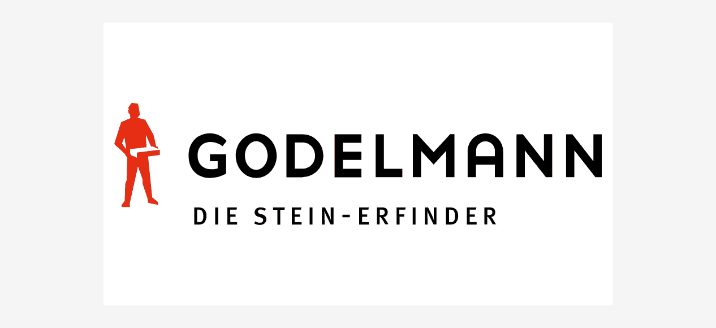 godelmann logo mit roter figur