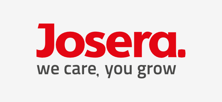 rot graue schrift des josera logos